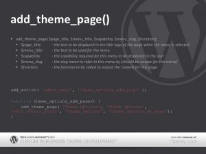 Add_theme_page Trong Wordpress