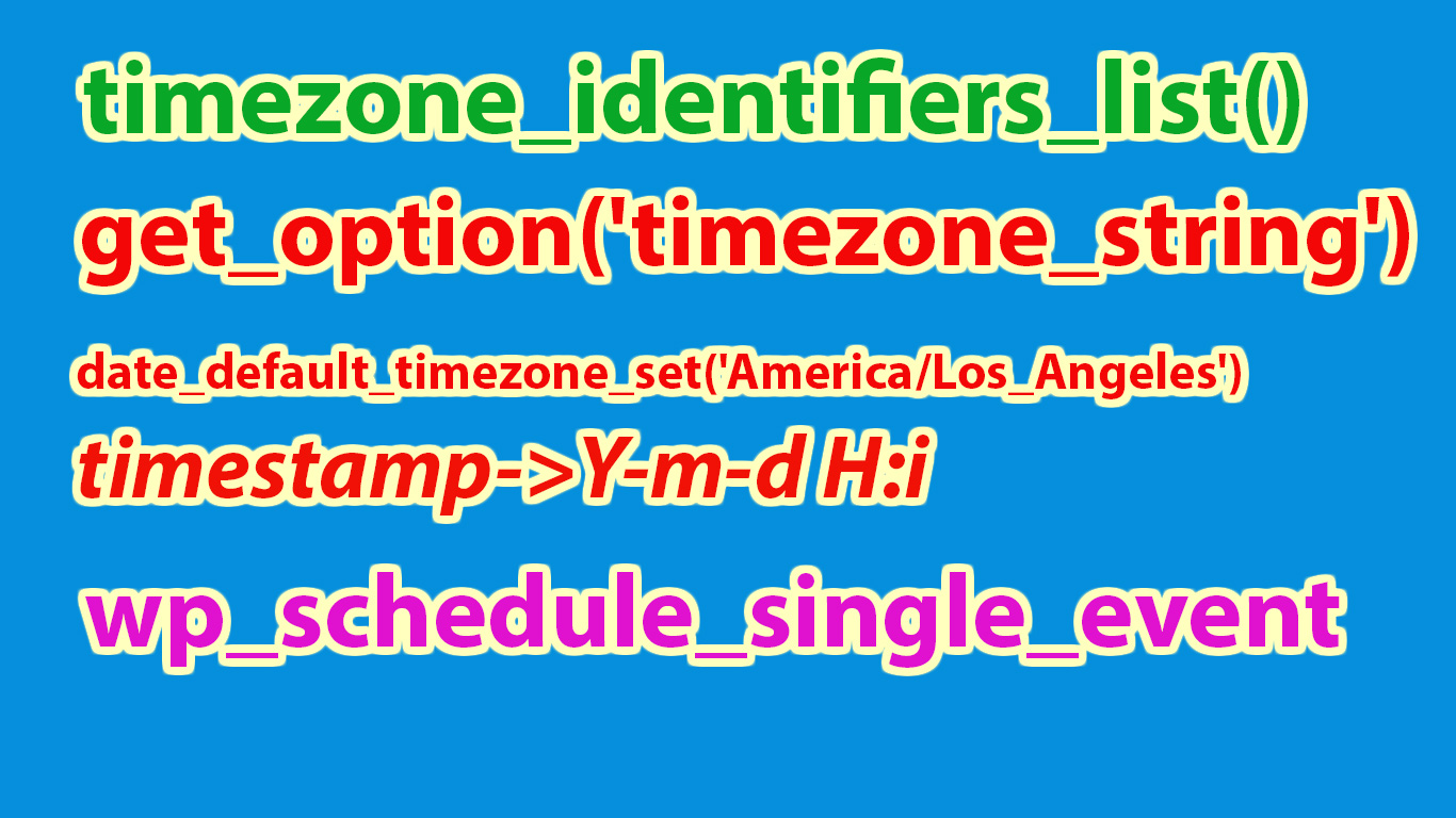 Default timezone set