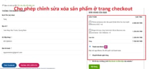 Cho Phep Chinh Sua Xoa San Pham O Trang Checkout
